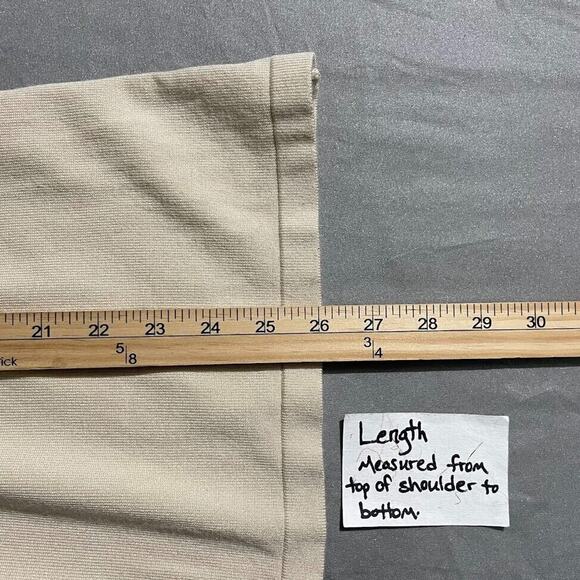 Earthbound Size Small Babydoll Beige Sweater Minimalist Romantic Bella Swan Y2K - Picture 7 of 7